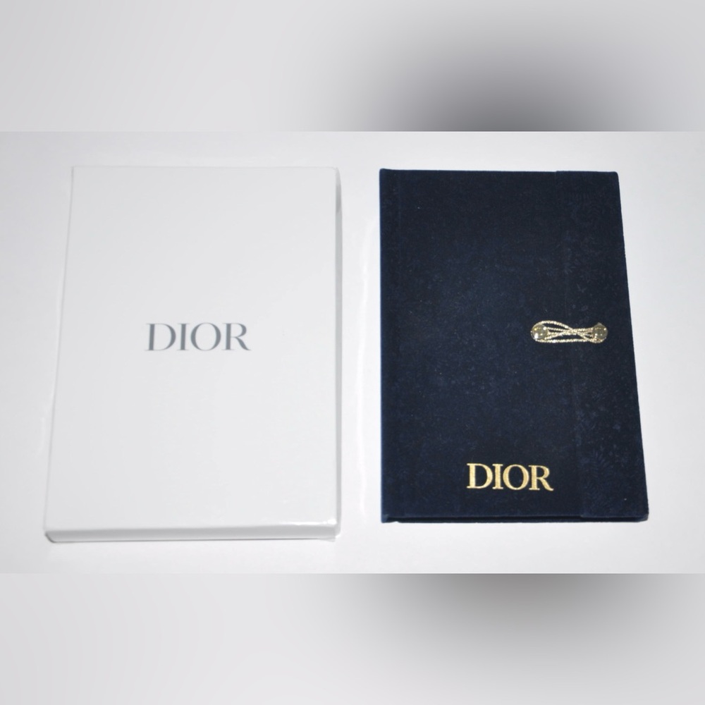 New Christian Dior Carnet Premium Navy Velvet Cover Notebook Journal in Box